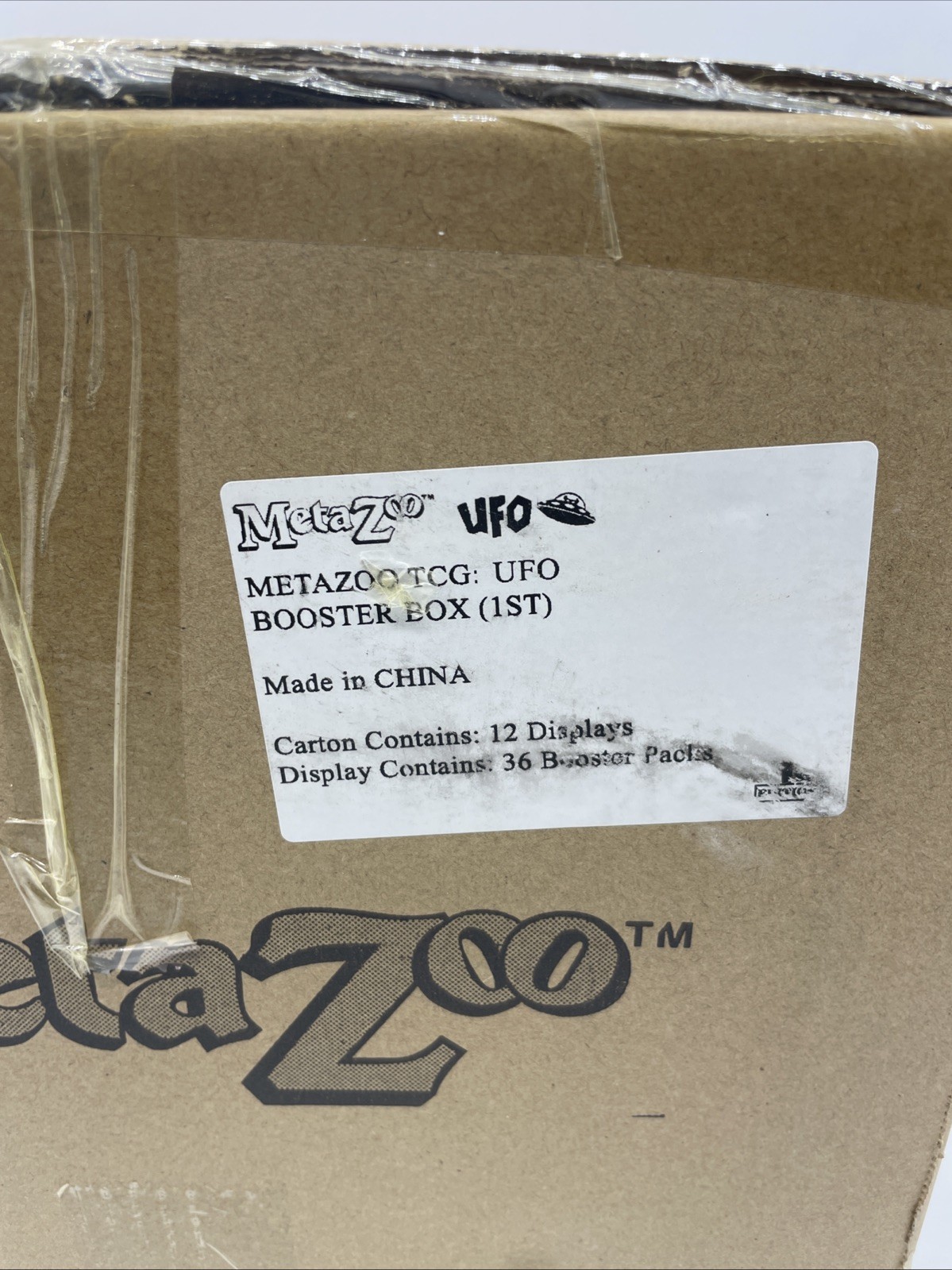 Metazoo UFO Booster Box Sealed Master Case 12 Boxes