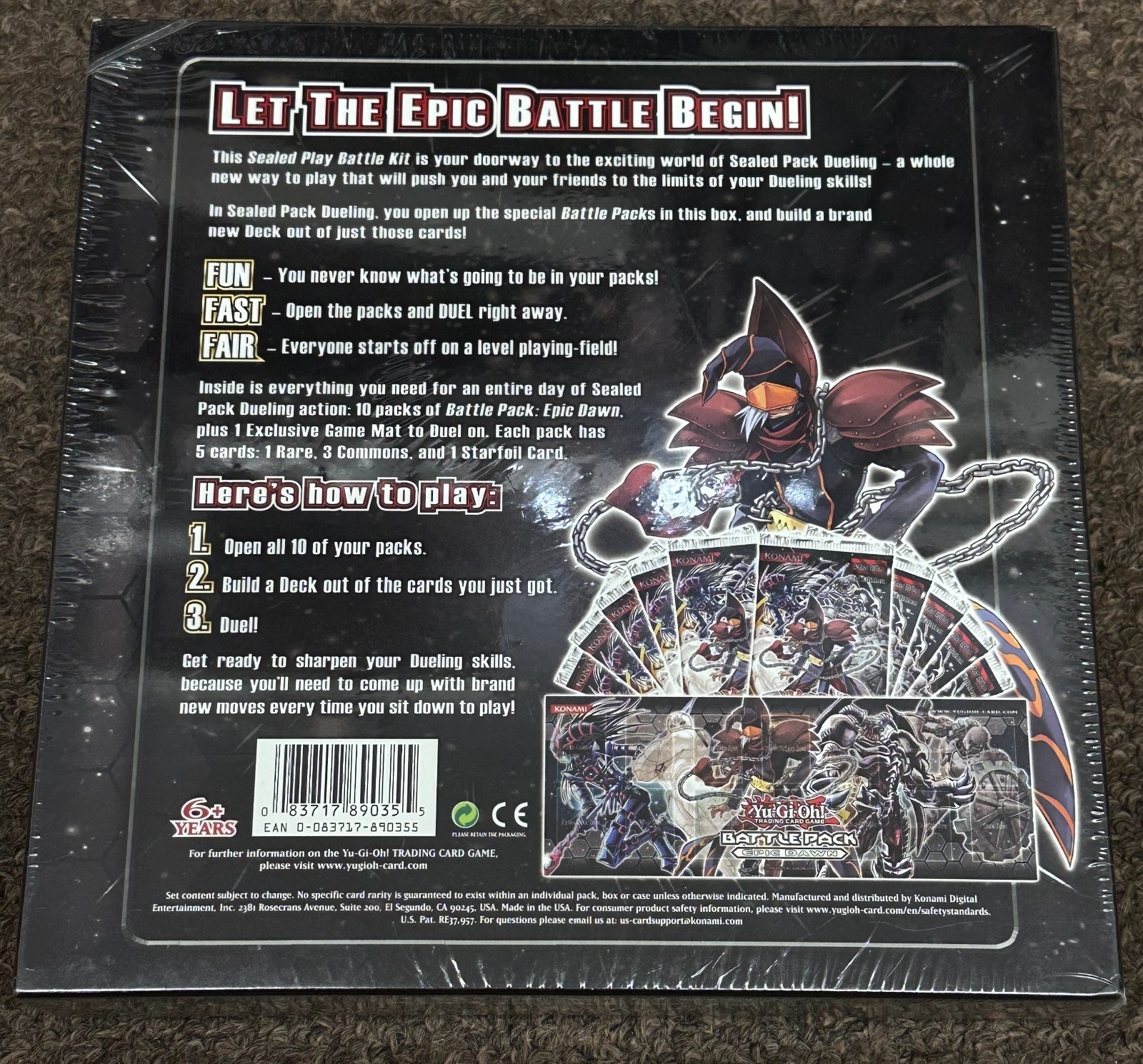 Yu-Gi-Oh! English Epic Dawn Sealed Play Battle Kit includes 10-Packs SEALED!