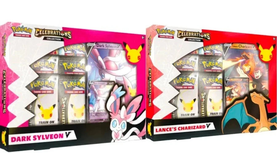 Pokemon Celebrations Collection Lot Of 2- Lance’s Charizard And Dark Sylveon