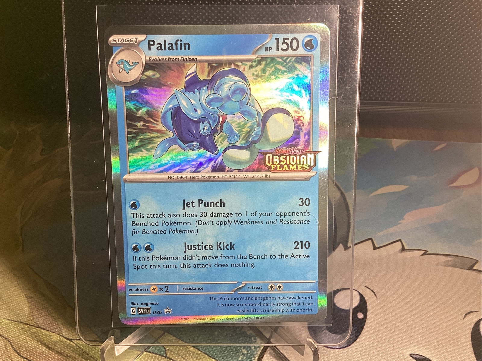 Pokemom TCG Obsidian Flames Palafin Pre Release Promo SVP-EN 036 NM