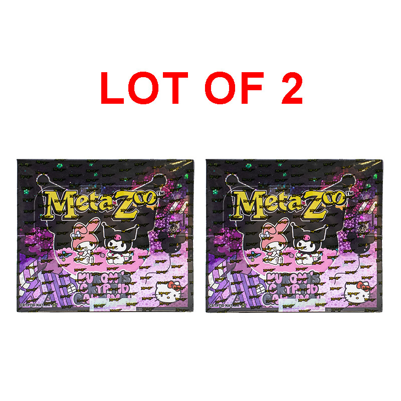 2 Count Lot – Metazoo x Hello Kitty Kuromi’s Cryptid Carnival Booster Boxes 2023