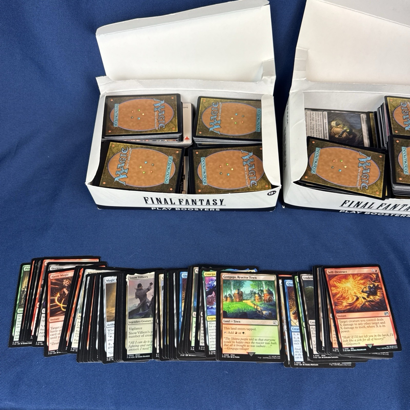 Magic The Gathering: Final Fantasy Play Boosters- 2 FILLED BOXES- UNCHECKED