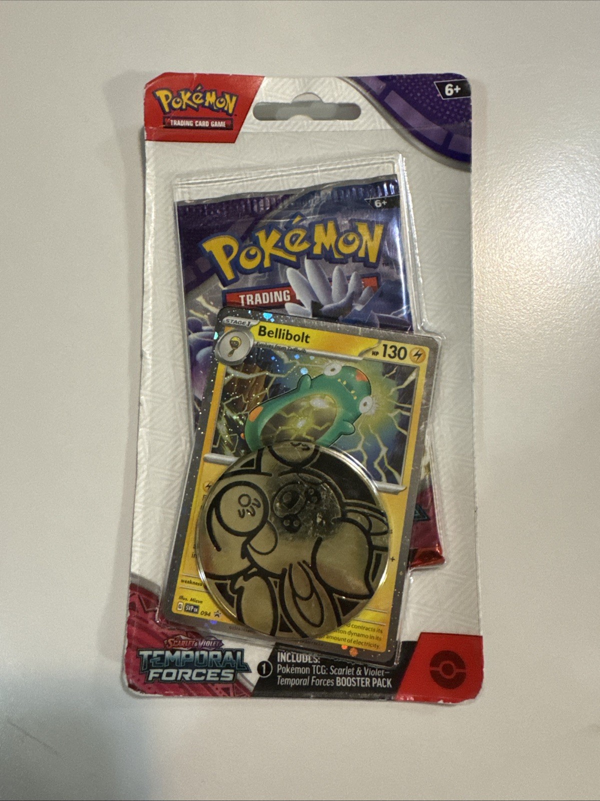 Pokemon Temporal Forces Bellibolt + Coin Sealed