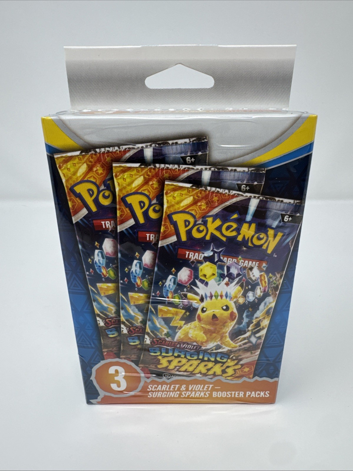 Pokemon TCG: Scarlet & Violet – Surging Sparks 3 Booster Packs – Factory Sealed