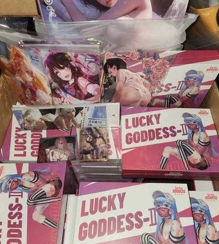 Lucky Goddess-2 NEW Factory Sealed Box • Waifu Anime TCG • Goddess Story Trading
