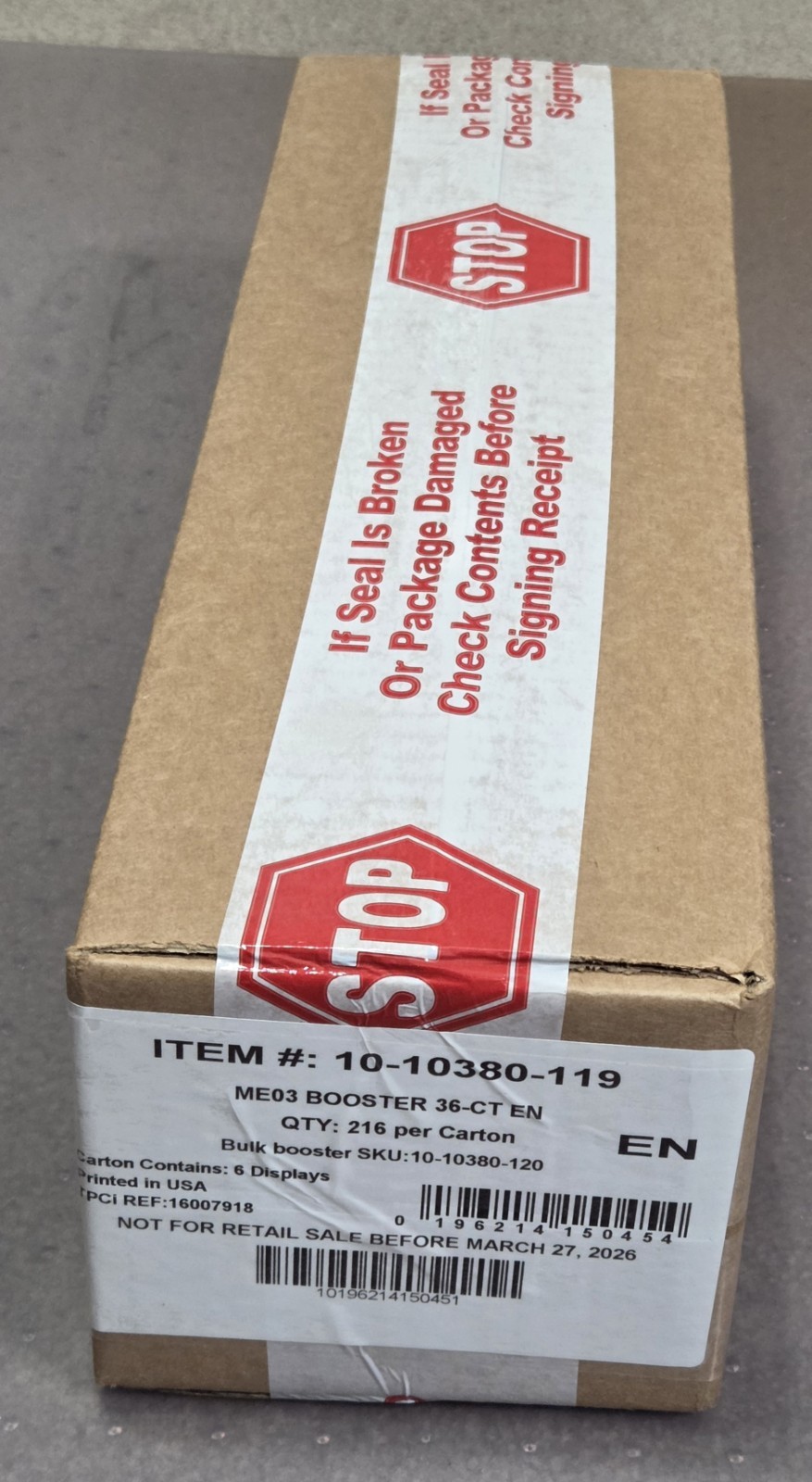 Pokemon Me03:Perfect Order Sealed Case (Contains 6 Booster Boxes) **READ**