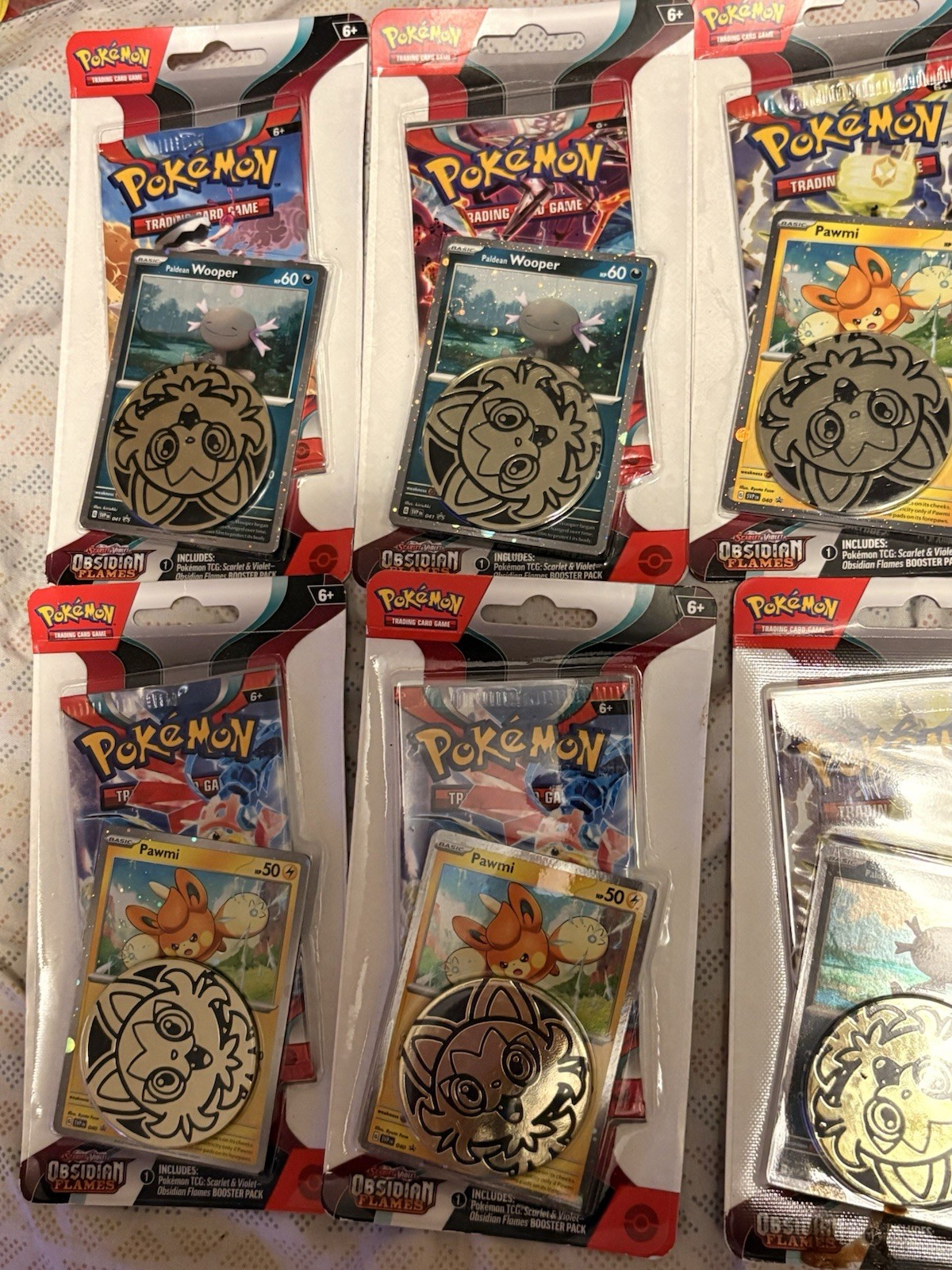 Pokemon Scarlet & Violet Obsidian Flames Checklane Blister Pack Lot Of 10