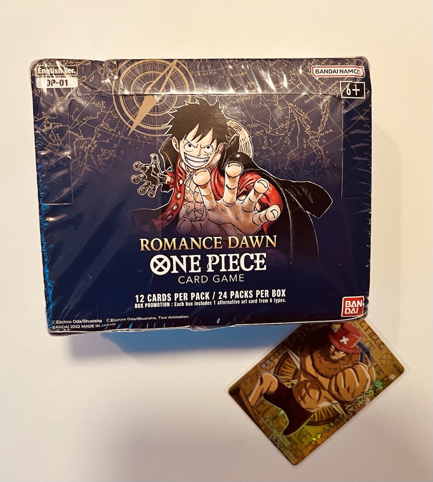 One Piece TCG: OP-01 Romance Dawn Booster Box Sealed – White Bottom – English