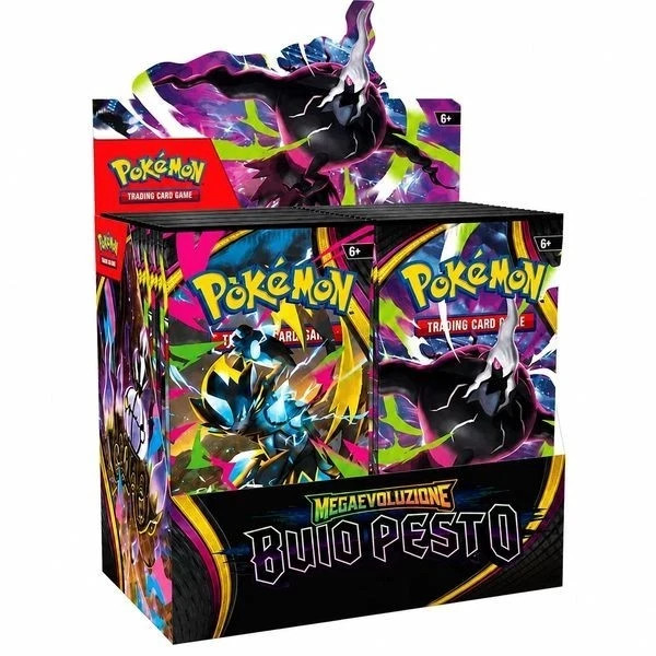 POKEMON MEGAEVOLUTION DARK PESTO DISPLAY OF 36 SACHETS ITALIAN