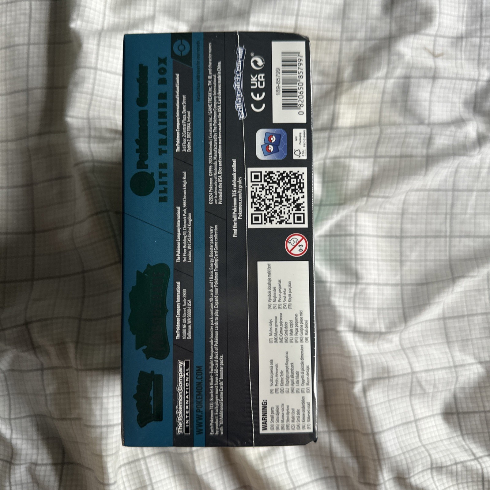 Pokémon Twilight Masquerade Pokemon Center Elite Trainer Box ETB Sealed