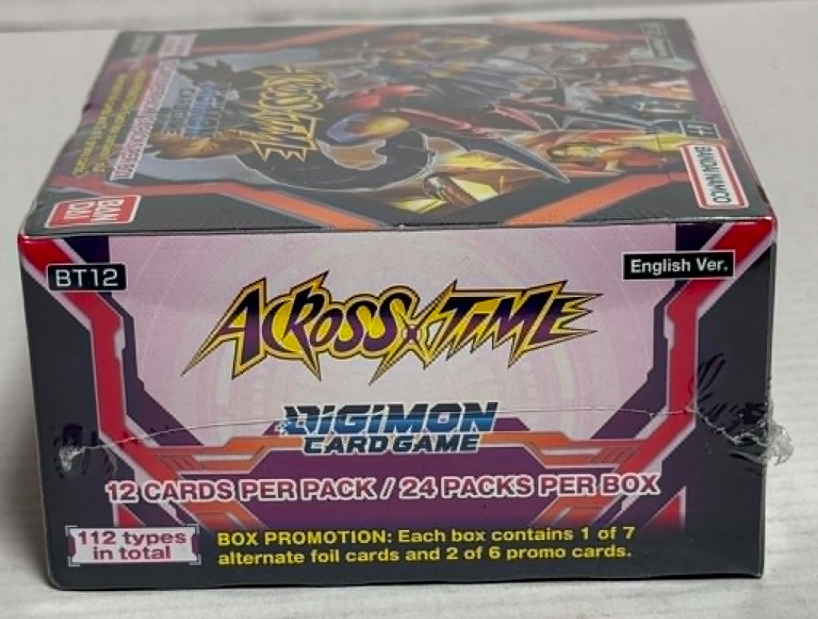 Digimon Card Game Across Time BT-12 Booster Box 24 Packs Per Box Factory Sealed