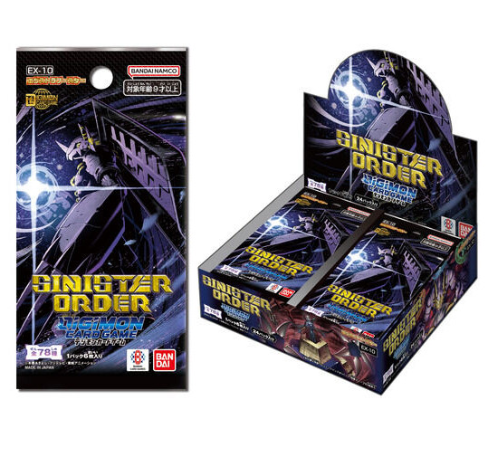 BANDAI DIGIMON CARD GAME EXTRA BOOSTER SINISTER ORDER EX-10 BOX 24 PACKS