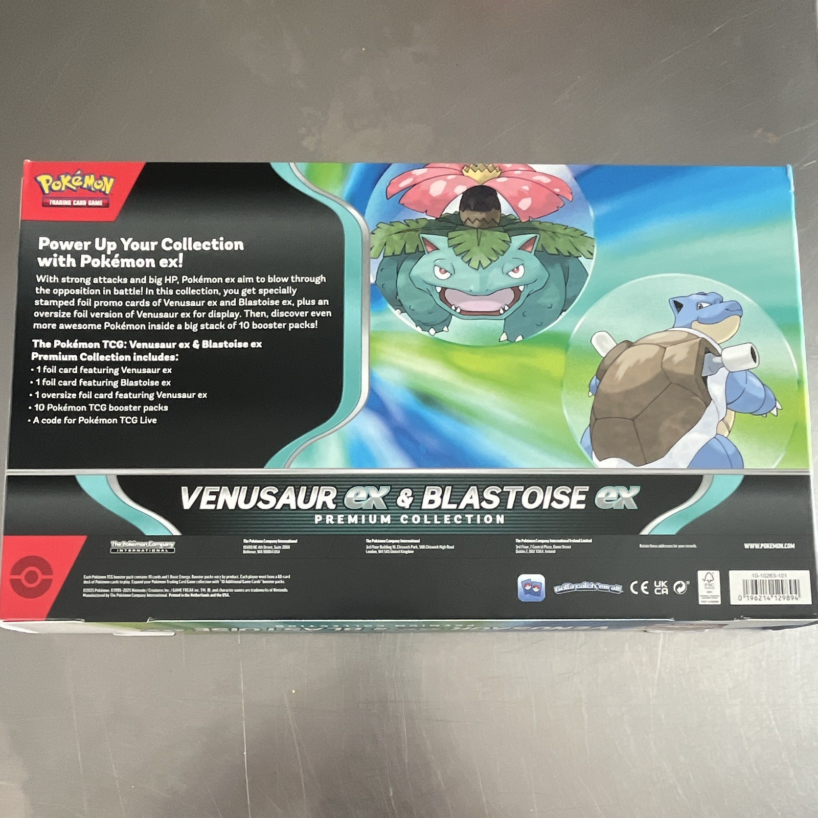 Pokémon TCG Venusaur ex & Blastoise ex Premium Collection Box EN 2023 Promo