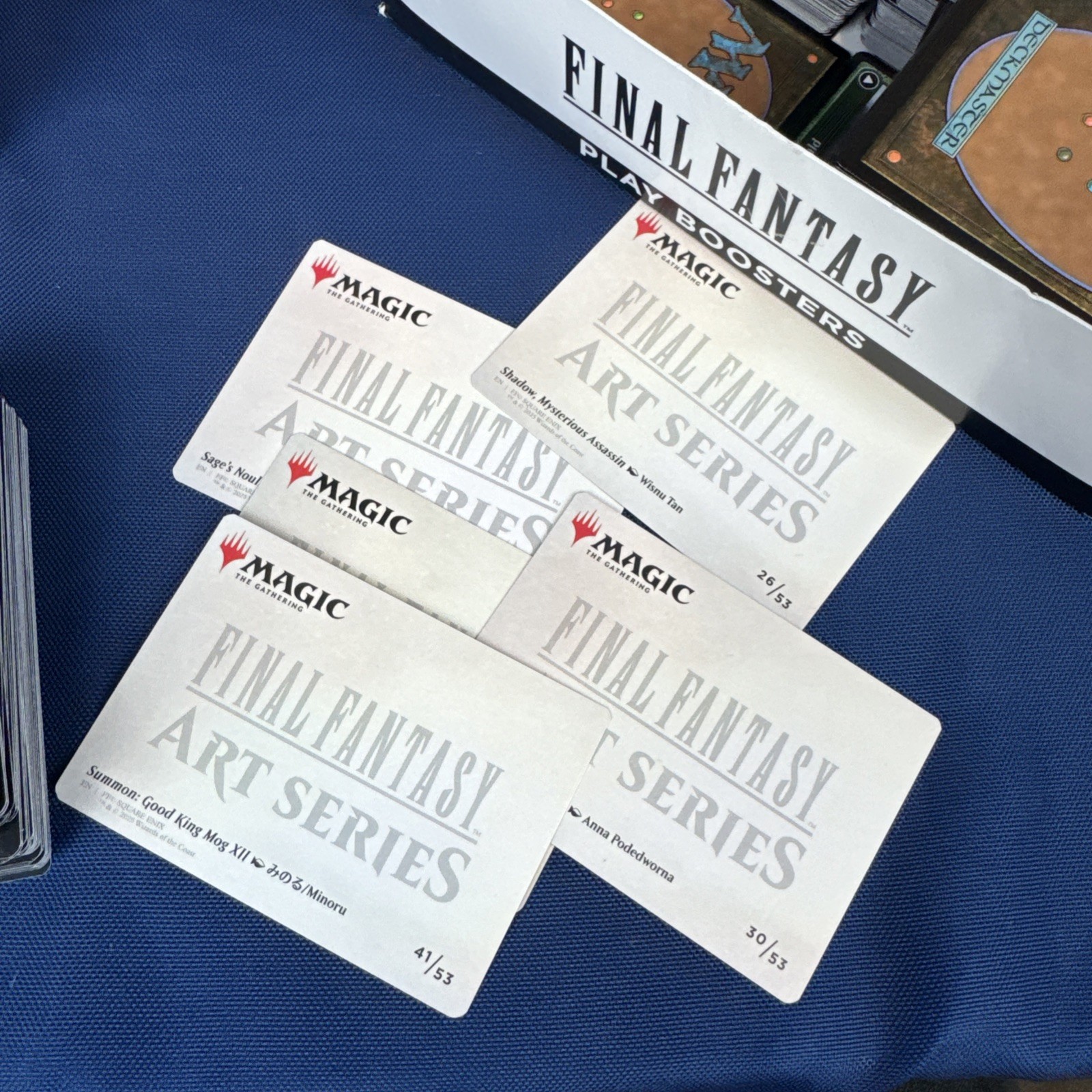 Magic The Gathering: Final Fantasy Play Boosters- 2 FILLED BOXES- UNCHECKED