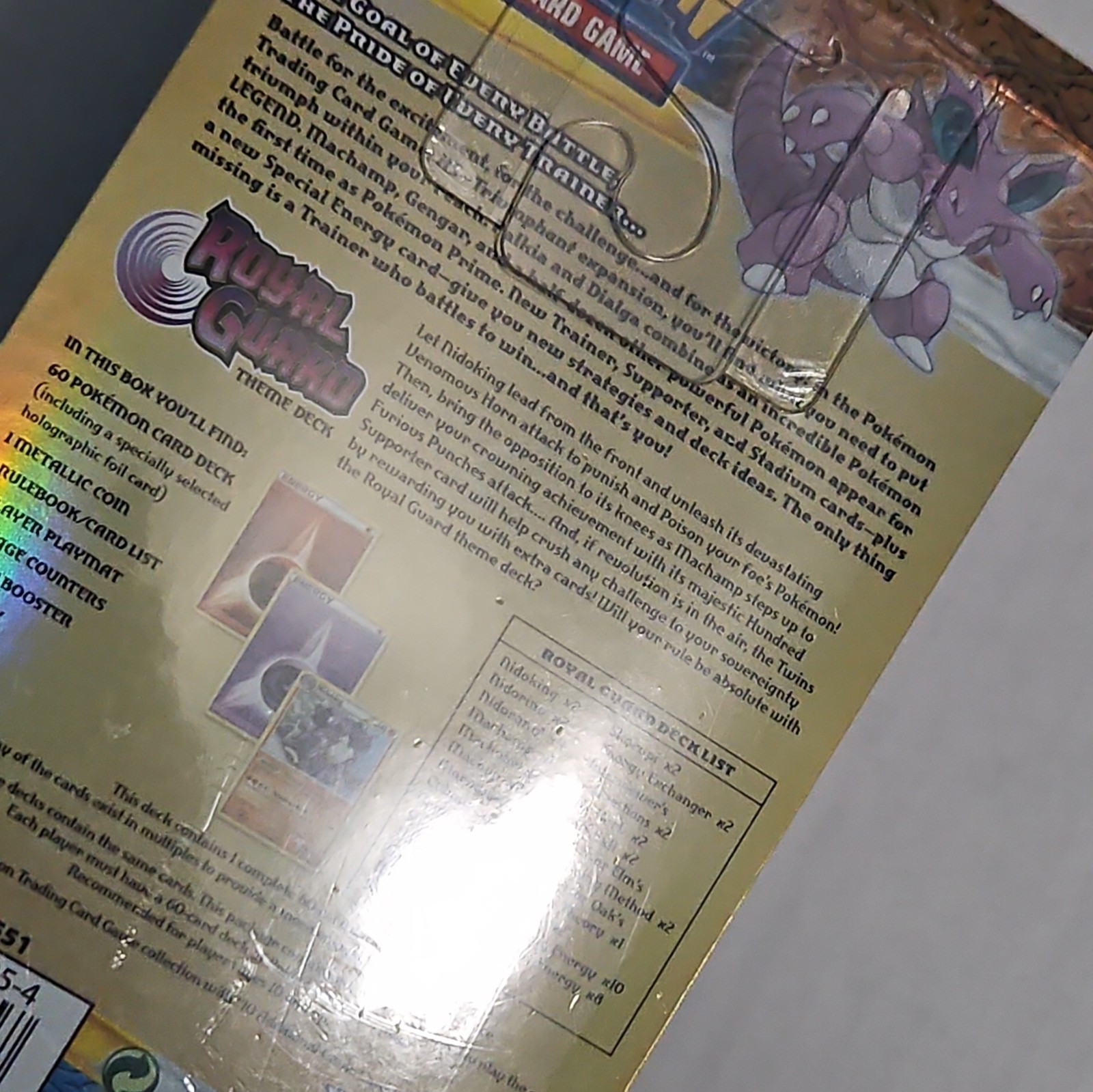 Pokemon HS Triumphant Nidoking 2010 Sealed Theme Deck with BOOSTER PACK!