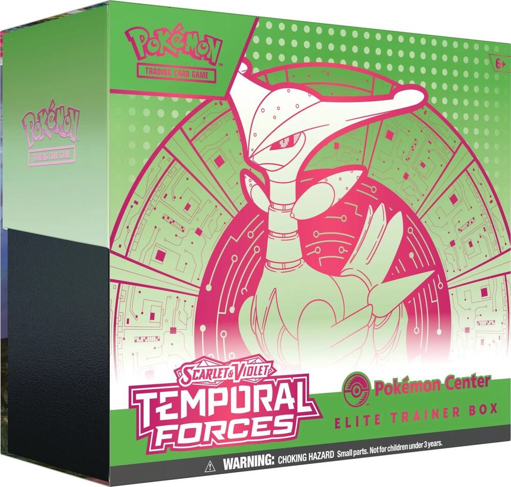 Pokemon Temporal Forces Elite Trainer Box Pokemon Center Iron Leaves NEW SEALED
