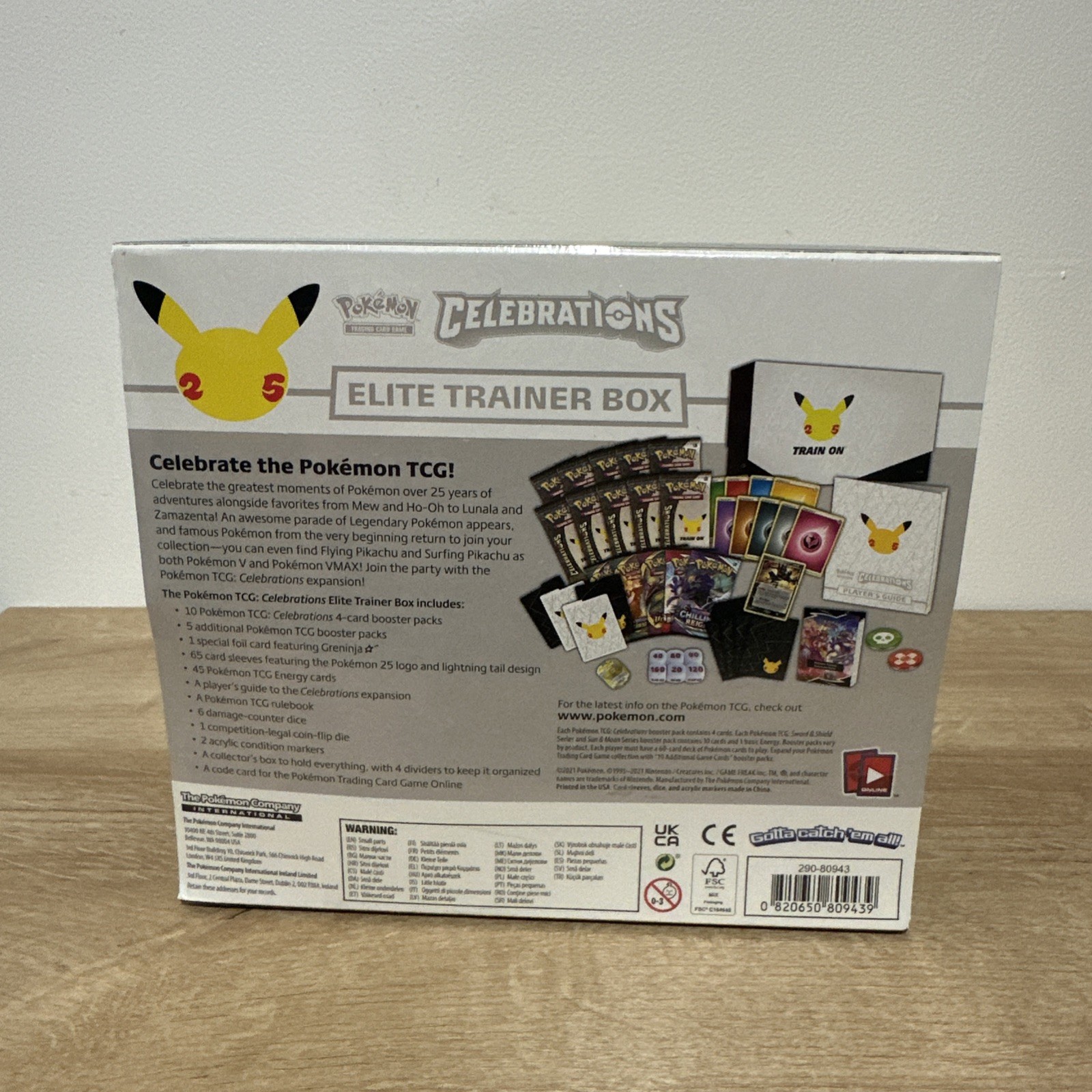 Pokémon Celebrations Elite Trainer Box (ETB) Factory Sealed With Minor Defect
