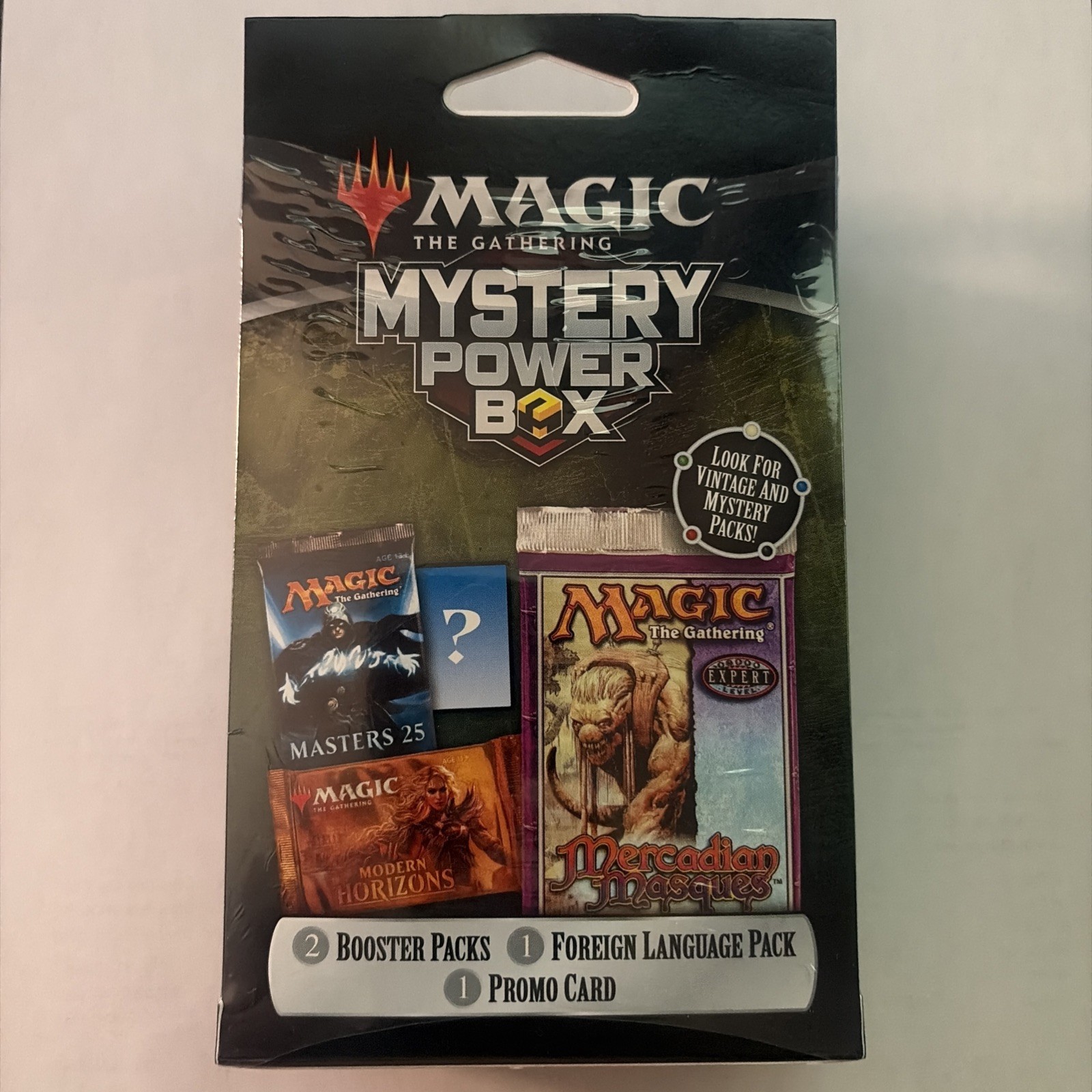 Magic MTG Mystery Power Box Sealed | 2 Booster Packs 1 Foreign Pack 1 Promo Card