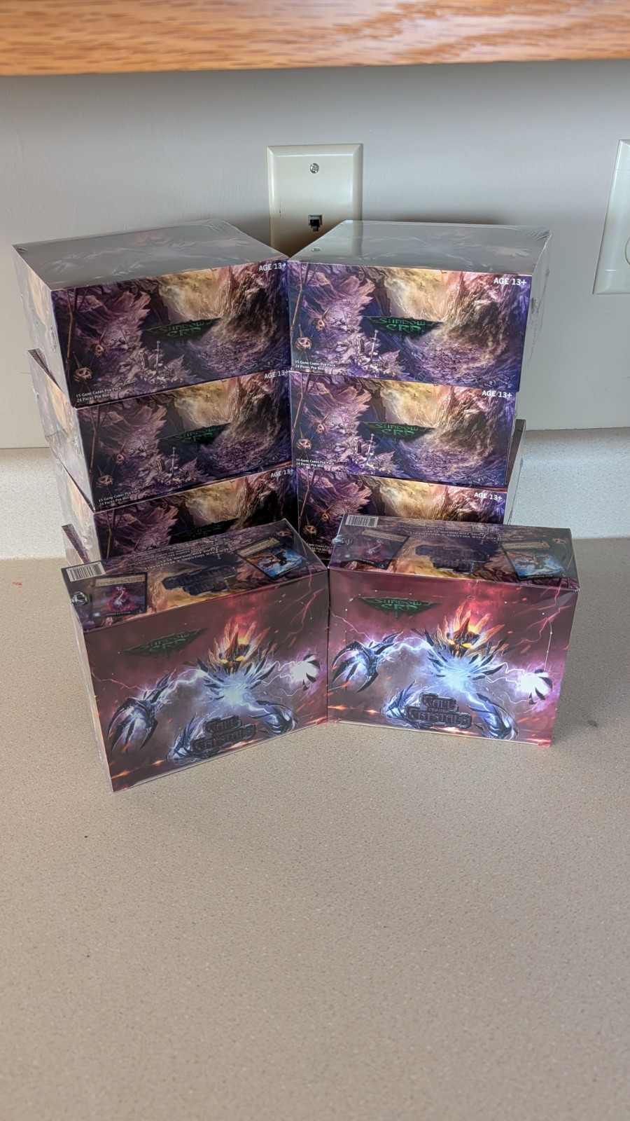 SHADOW ERA TCG CALL OF THE CRYSTALS BOOSTER BOX NEW SEALED 24 PACKS PER BOX .