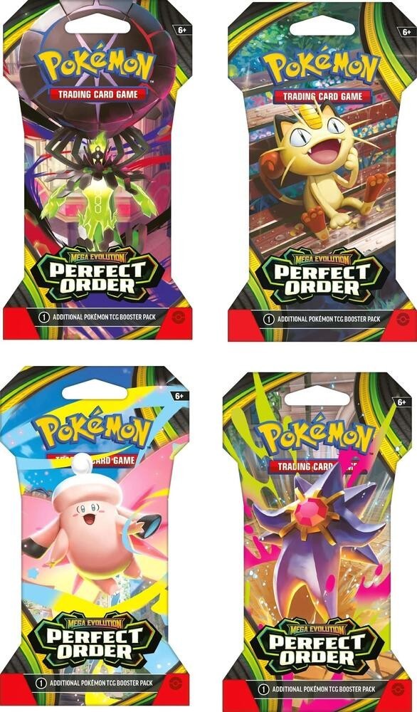 Sealed Perfect Order Sleeved Booster Bundle Set of 4 ME03 Pokemon -Kid Icarus-