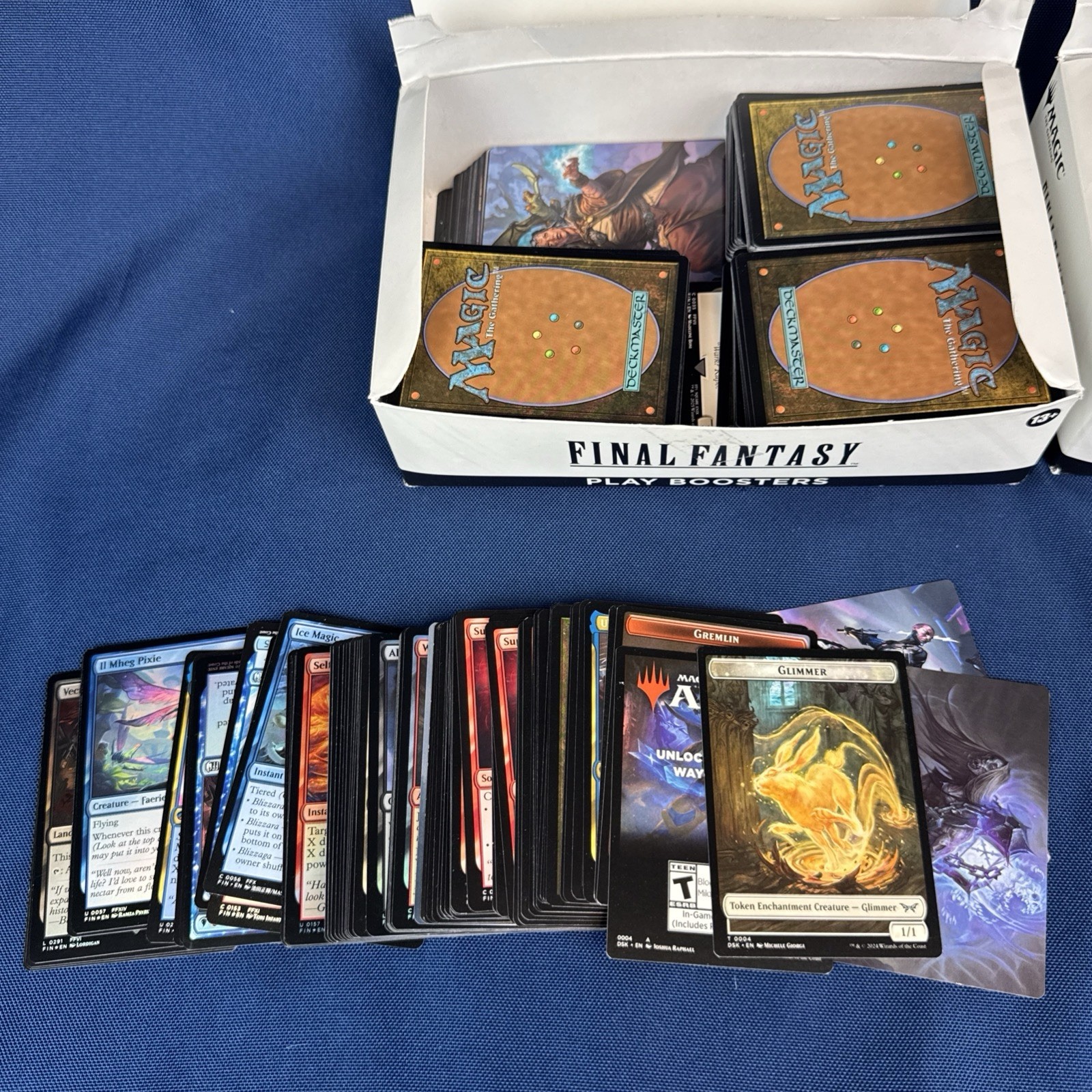Magic The Gathering: Final Fantasy Play Boosters- 2 FILLED BOXES- UNCHECKED