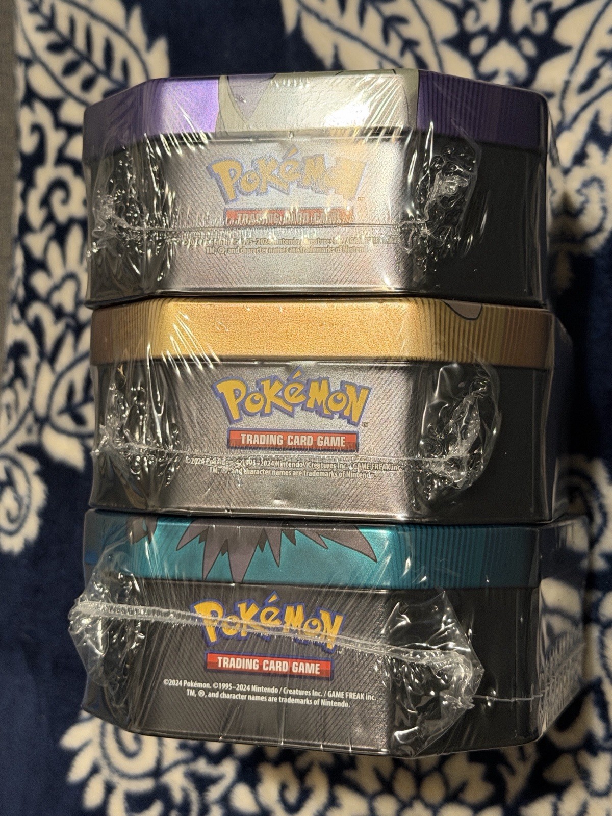 Pokémon TCG Destined Rivals 3 Sealed Tins Slaking Darkrai Tyranitar Ships 24hrs