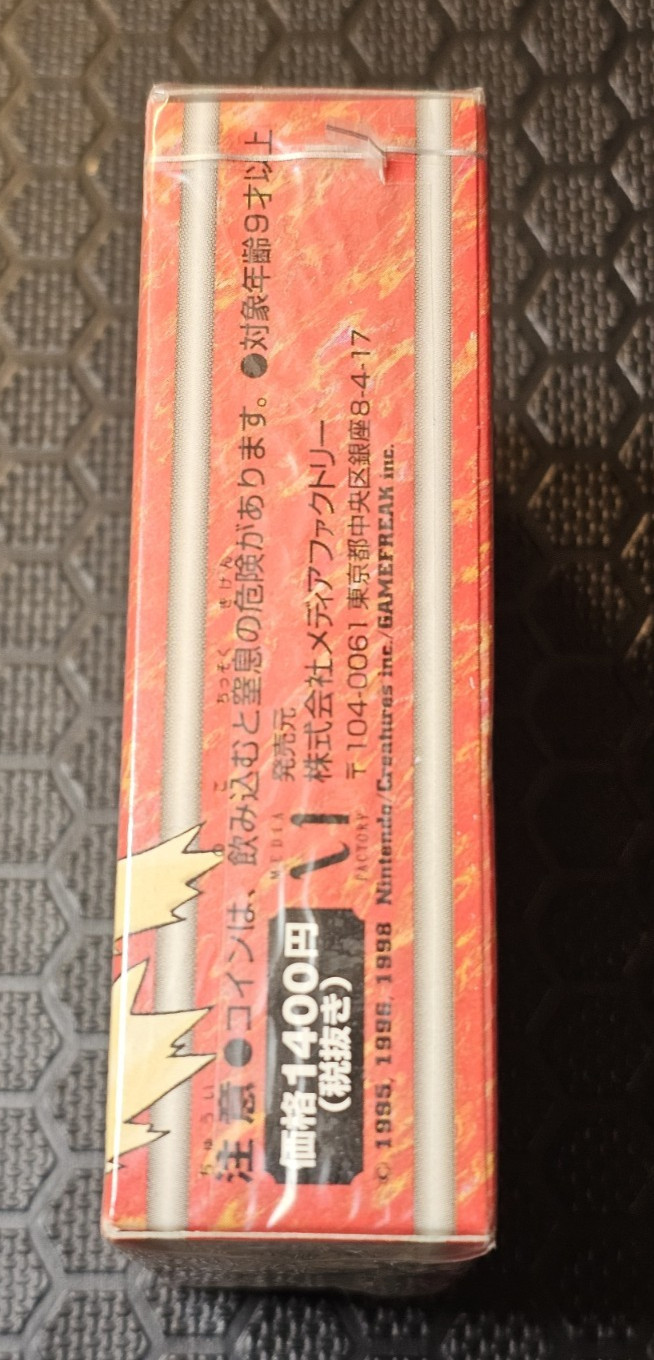 1998 Pokemon Japanese Blaine Guren Town Gym Starter Theme Deck Sealed