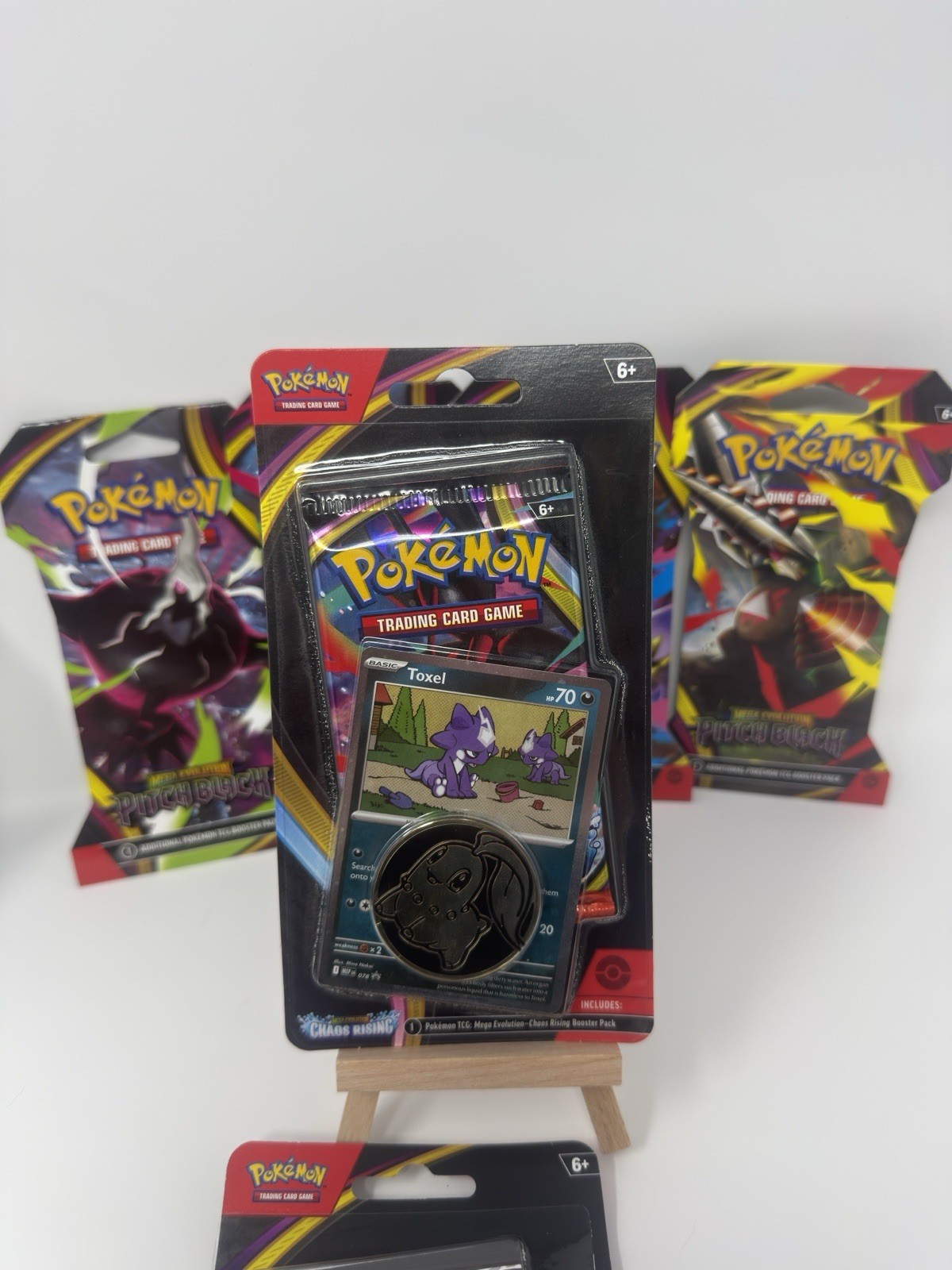 Pokemon Pitch Black Sealed Lot Full Art Set 4 Sleeved Packs + 2 Promo Blisters