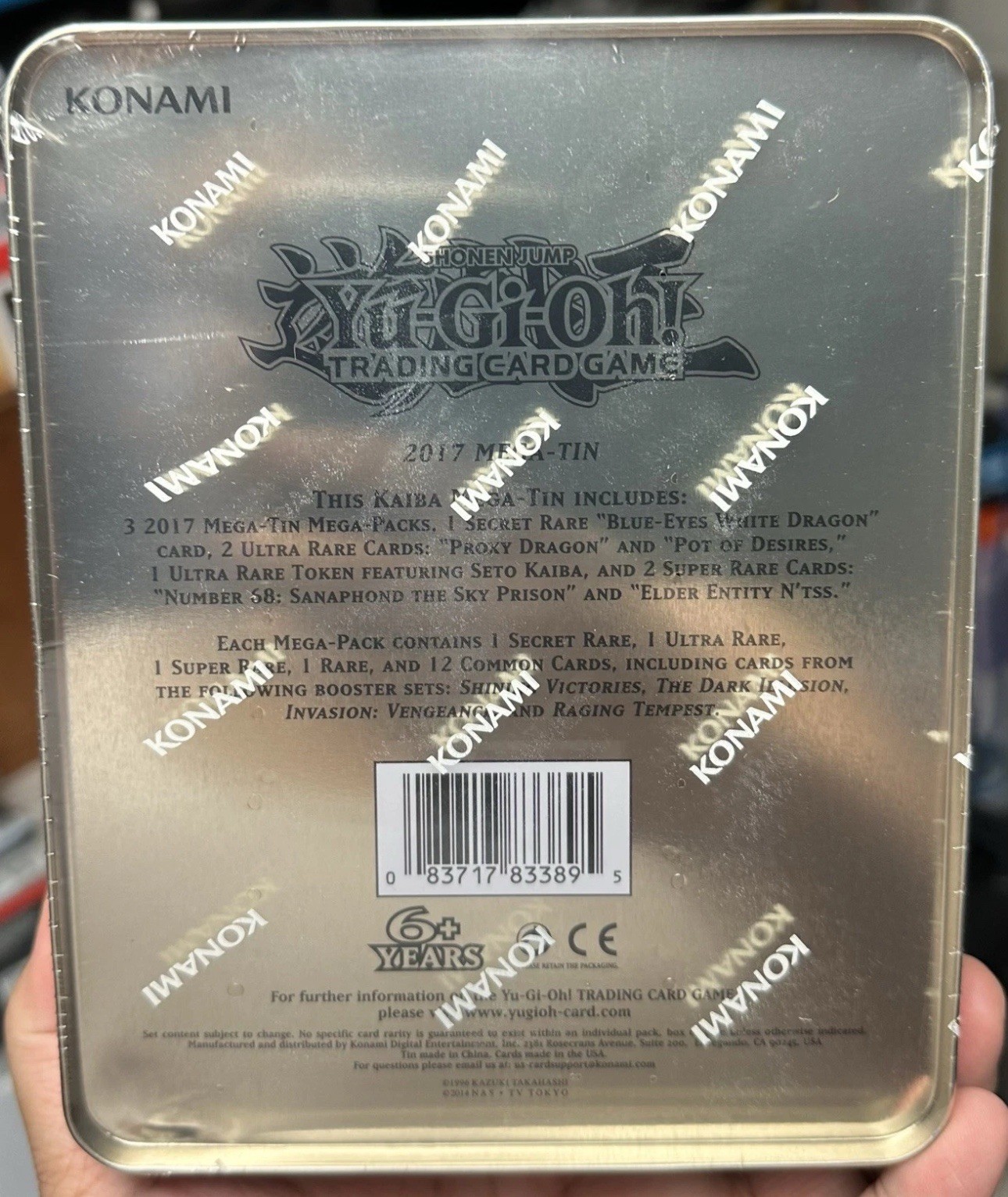 Yugioh Mega Tin 2017 Factory Sealed 1st ED Seto Kaiba – Blue-Eyes White Dragon