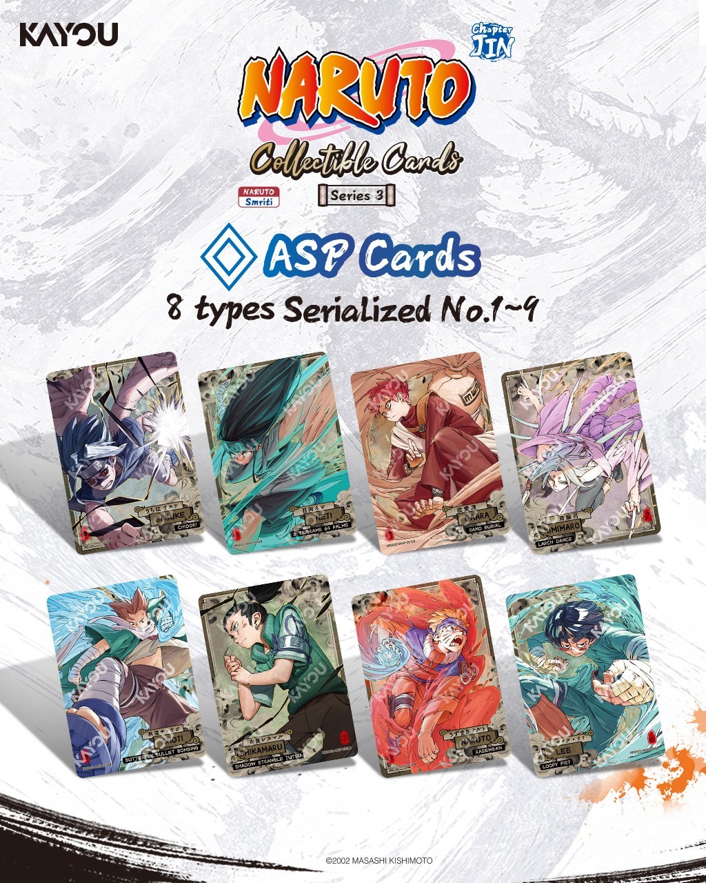 CASE of Naruto Kayou Series 3 Chapter Jin English 5 Pack Boxes (36 Boxes)