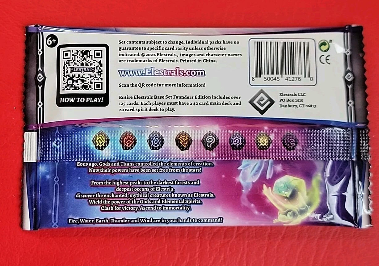 Elestrals TCG Kickstarter Founder Edition Base Artist Booster 10 Card Pack NEW