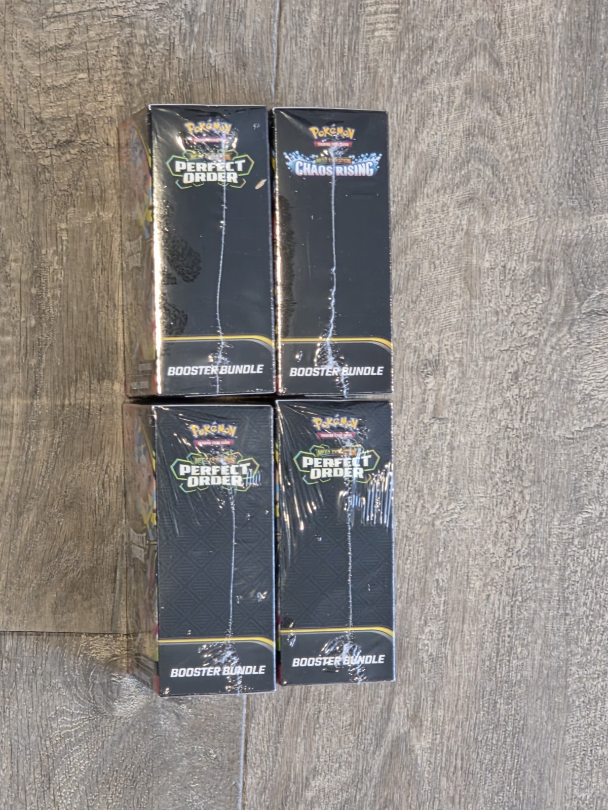 Pokemon TCG Chaos Rising x1 + Perfect Order Booster Bundle x3 Sealed Lot Of 4