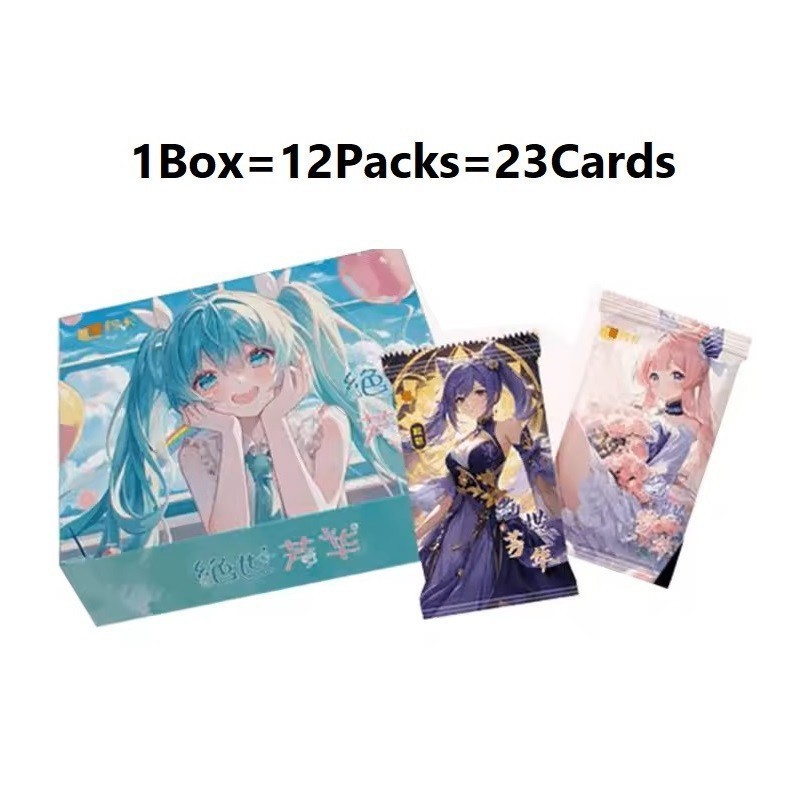 Peerless Beauty Goddess Spicy Booster Box 12 Pack Trading Cards Anime Waifu TCG