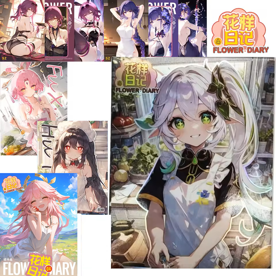 Flower Diary 4 Goddess Spicy Waifu Trading Cards Booster Box Anime CCG TCG