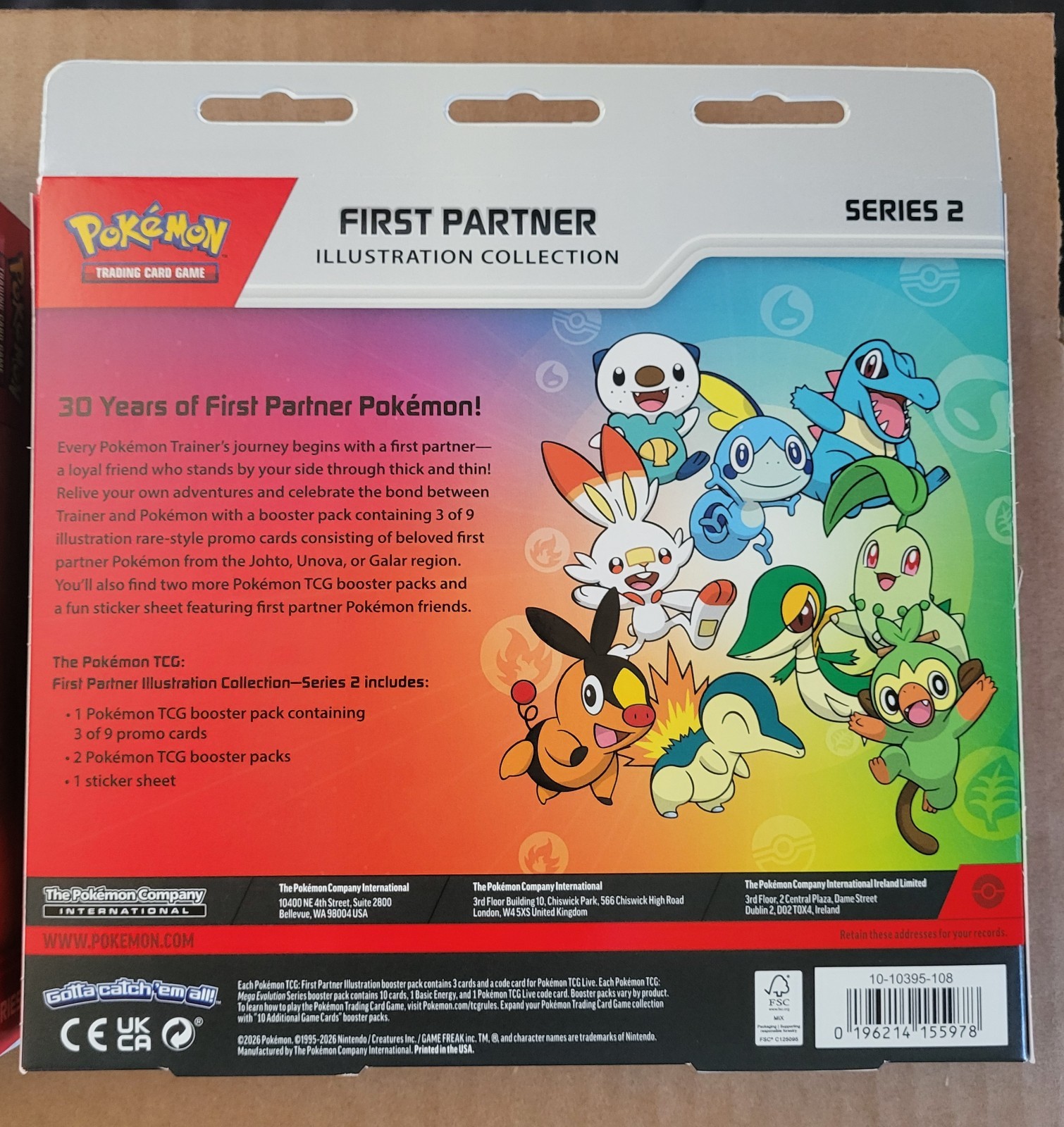 Pokémon TCG First Partner Illustration Collection Series 2 Lot of 2