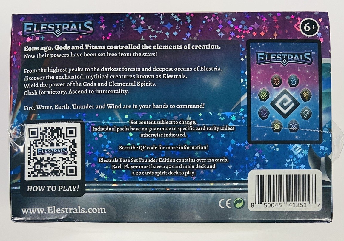 Elestrals TCG Kickstarter Base Set Founder Edition Factory Sealed Booster Box