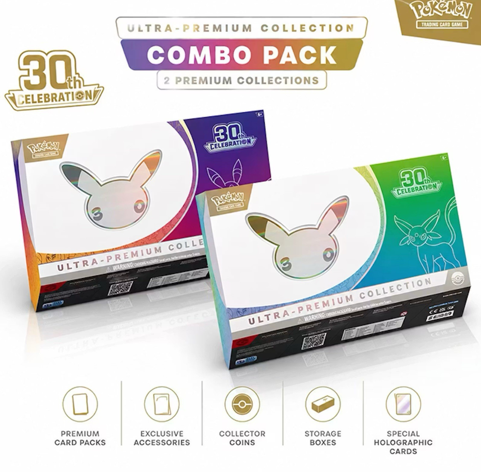 Pokémon TCG 30th Celebration Ultra-Premium Collection 2-Box UPC Combo Pre-Sale