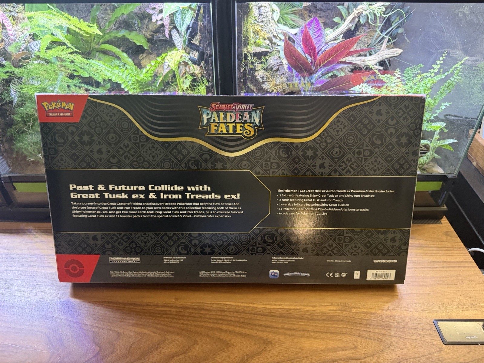 Pokémon Paldean Fates Great Tusk Iron Treads ex Premium Collection Ships TODAY