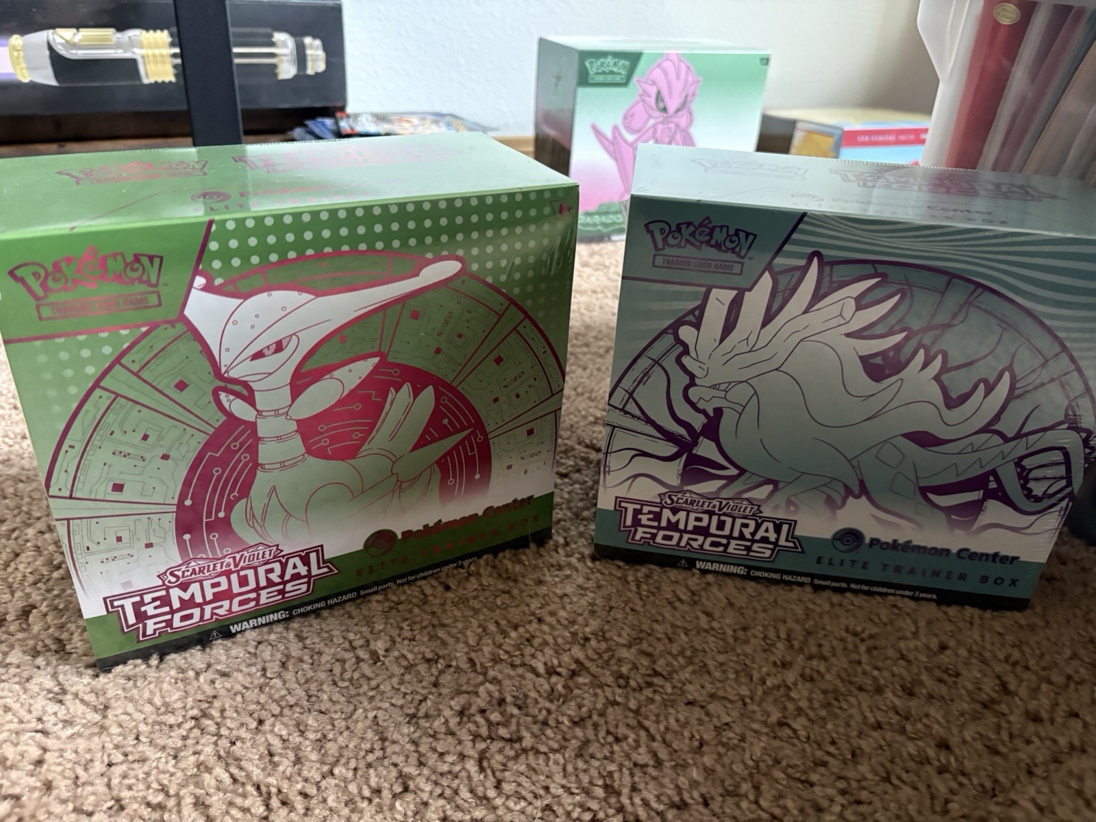 Pokémon Center Pokémon TCG Temporal Forces Elite Trainer Box English 2024 2 Box