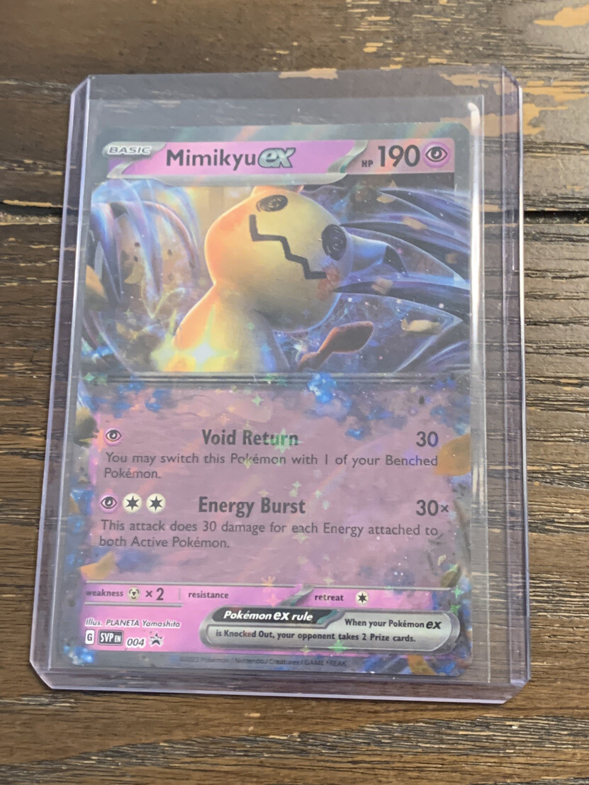 NM Pokemon Mimikyu EX SVP004 Black Star Promo Card