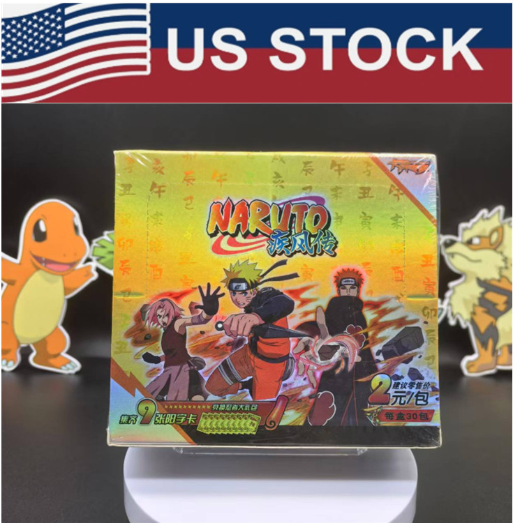 30 Packs Naruto Gold Sage TCG CCG Trading Collectible Card Game Booster Box New