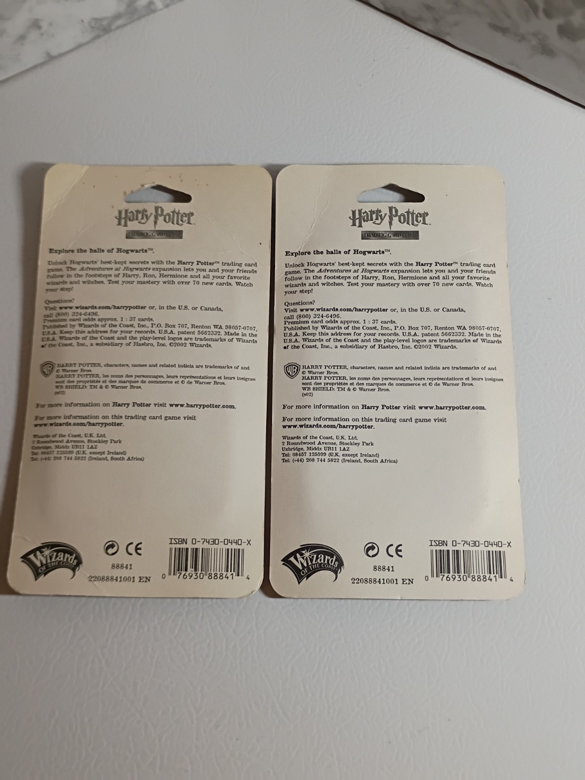 Harry Potter Trading Card Game Adventures At Hogwarts 2002 Sealed 13 Packs New