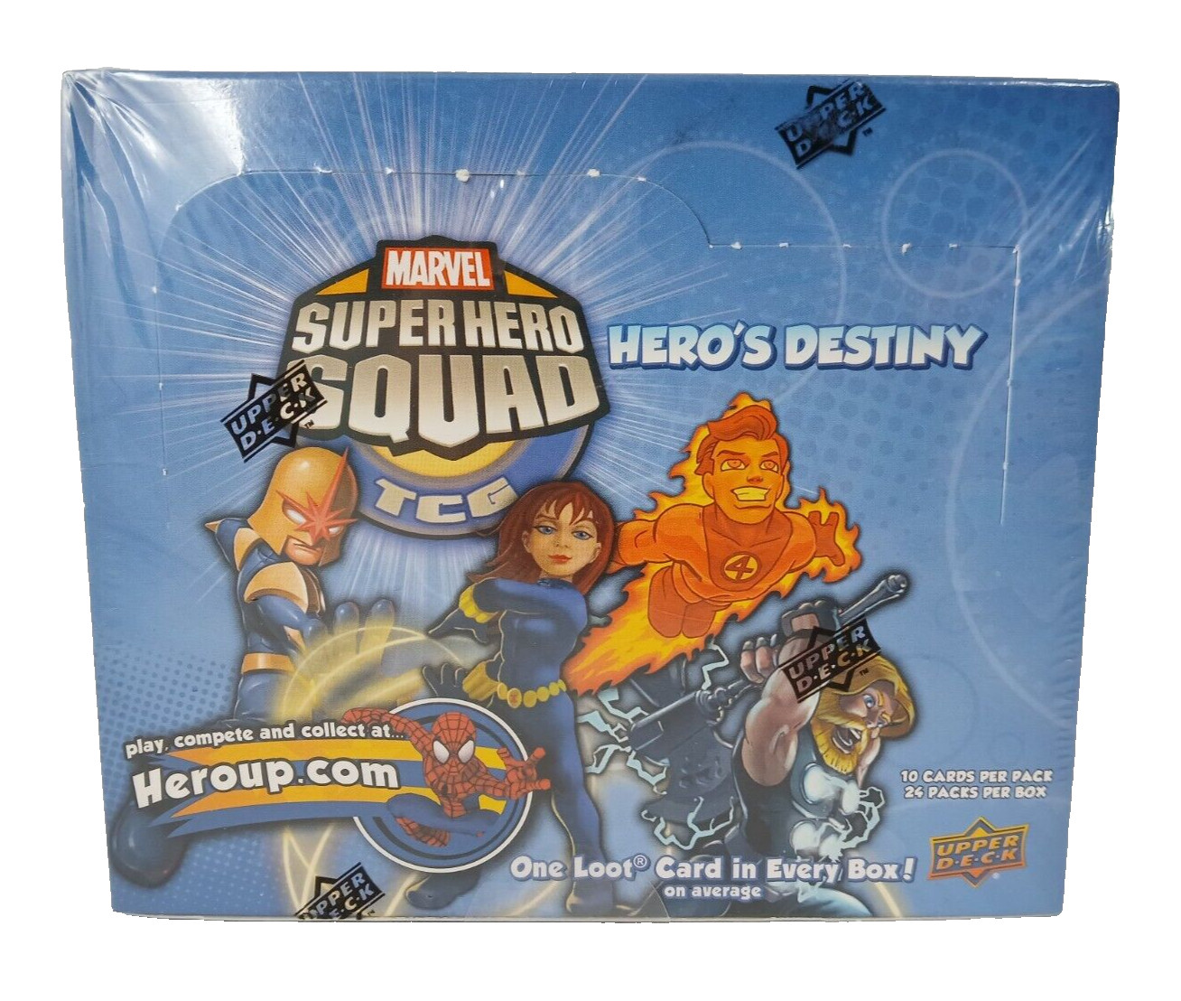 2012 Upper Deck SUPER HERO SQUAD TCG Hero’s Destiny Trading Card Booster Box NEW