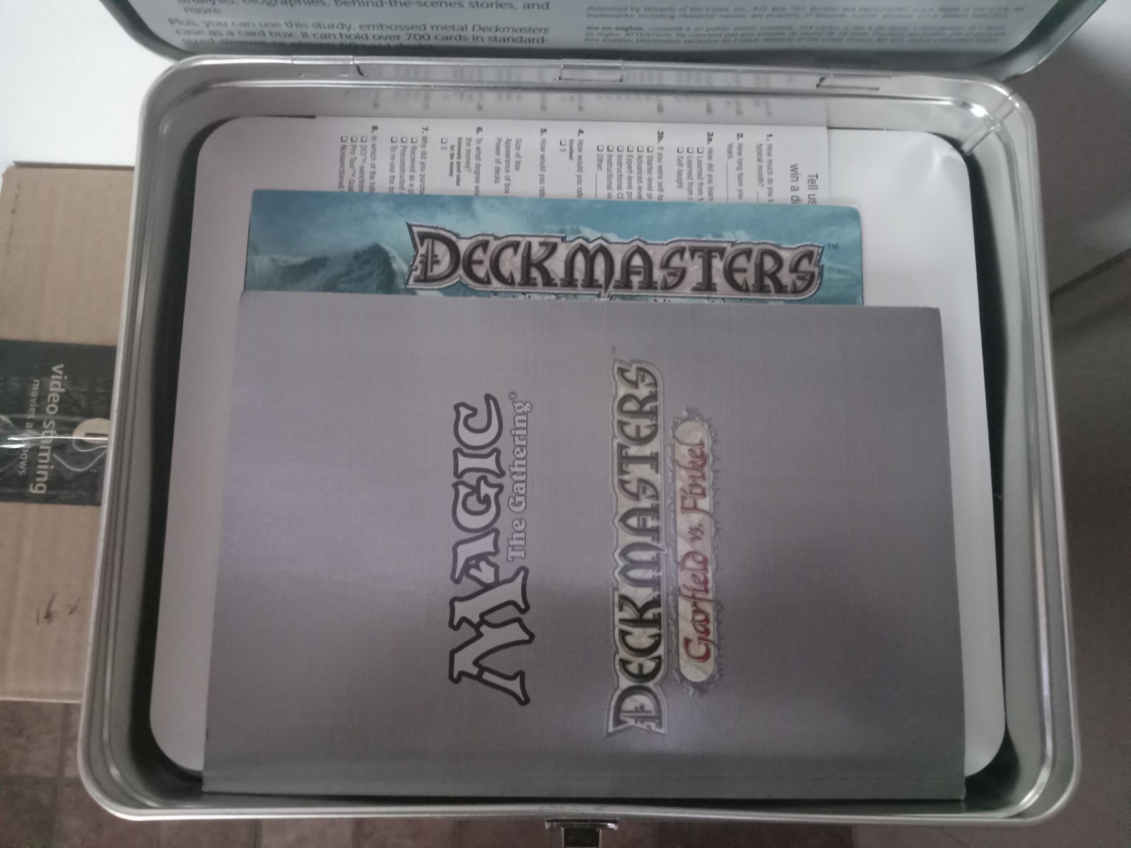 Magic The Gathering Deckmasters Garfield vs Finkel – Open Box, Sealed Card Packs