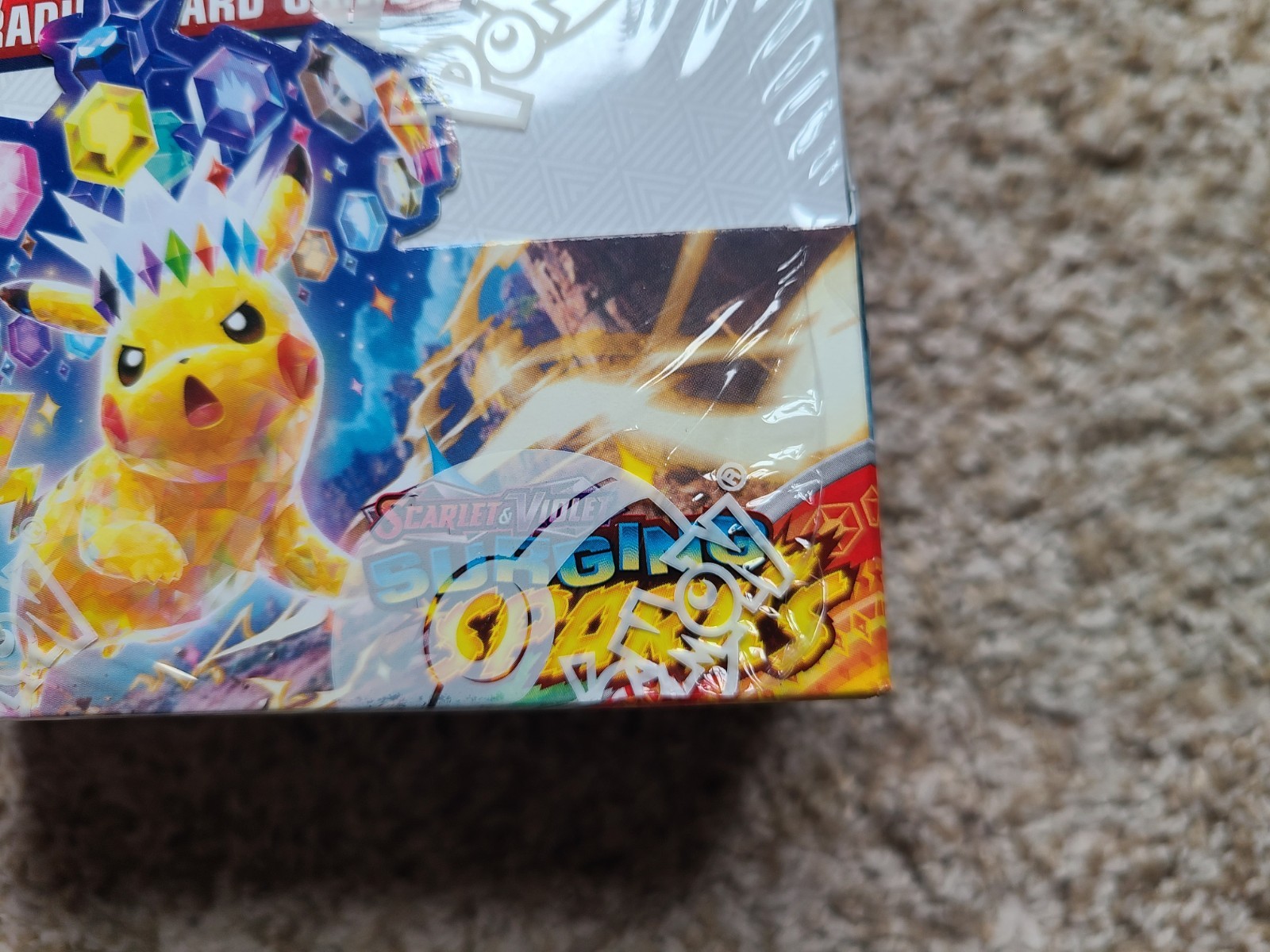Pokemon TCG Surging Sparks Booster Box Factory Sealed 2024 Eng 36 packs, Blemish