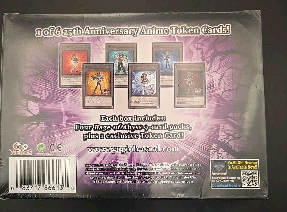 Yu-Gi-Oh Rage Of The Abyss 4 9-Card Packs + Token Factory Sealed