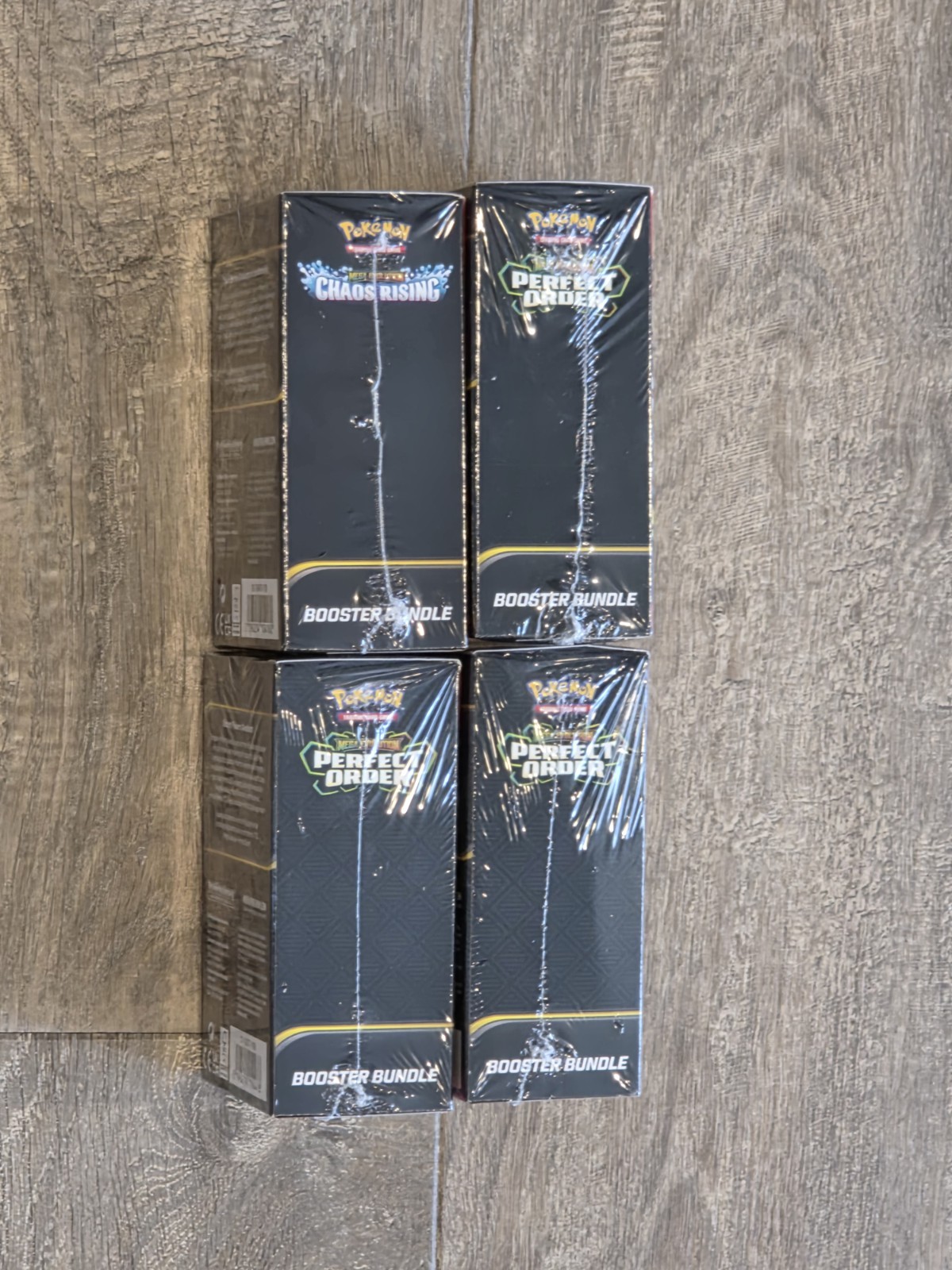 Pokemon TCG Chaos Rising x1 + Perfect Order Booster Bundle x3 Sealed Lot Of 4