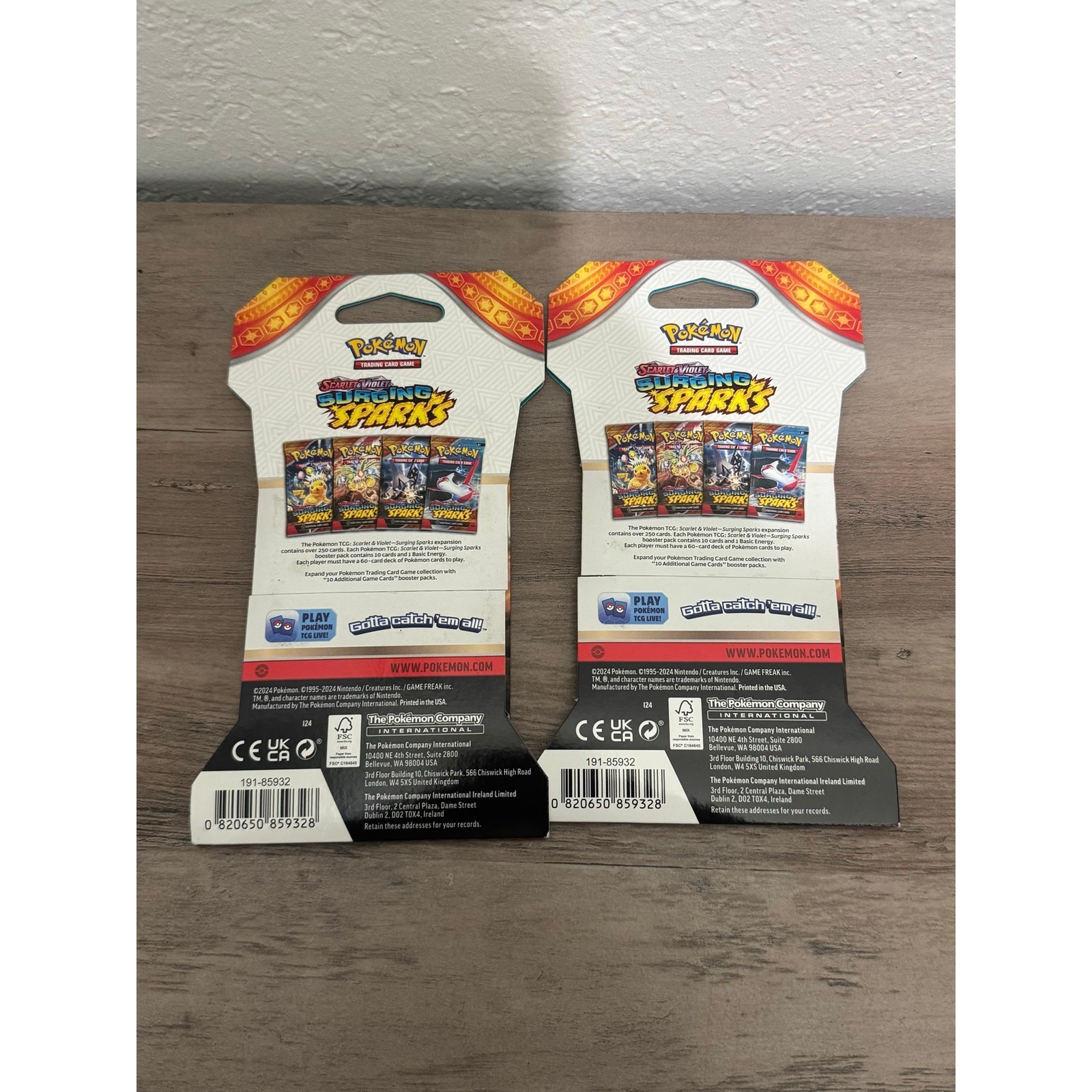 2025 Pokemon Surging Sparks Alolan Exeggutor Sleeved Booster Packs 2x [New]