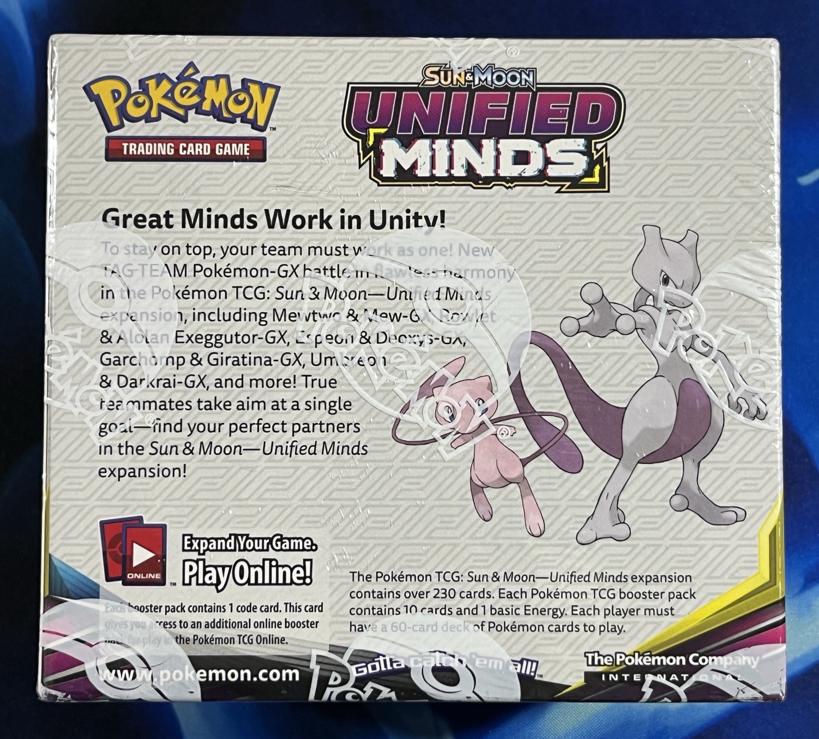 Pokemon 2019 Sun & Moon Unified Minds Booster Box TCG Sealed W New Acrylic Box