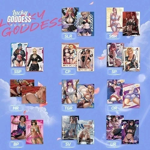 Lucky Goddess-2 NEW Factory Sealed Box • Waifu Anime TCG • Goddess Story Trading